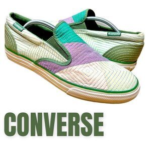 Converse Quilted Skid Grip EV2 1Y001 Slip On Shoes Unisex M 11 W 13
